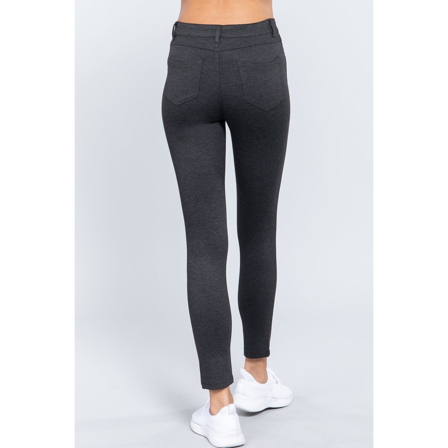 5-pockets Shape Skinny Ponte Mid-rise Pants