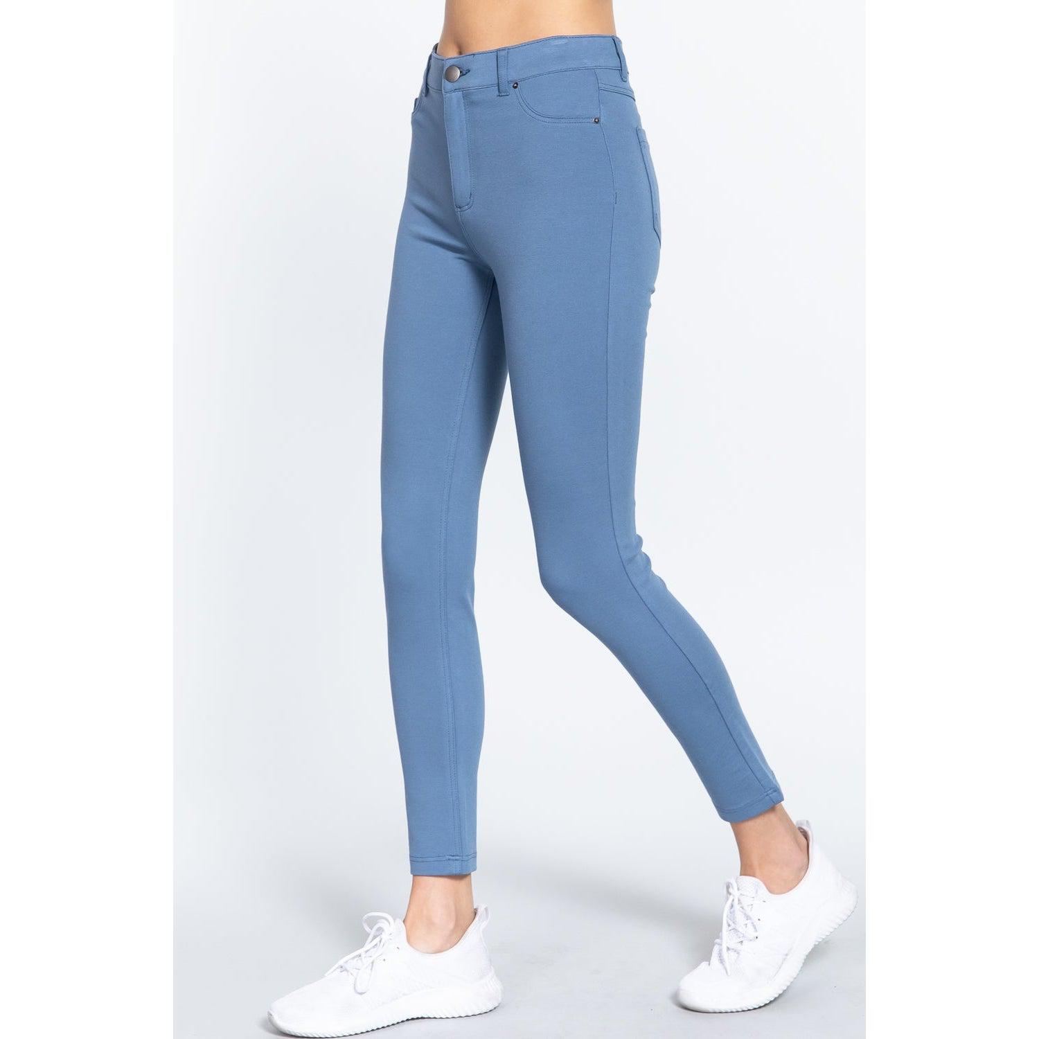 5-pockets Shape Skinny Ponte Mid-rise Pants