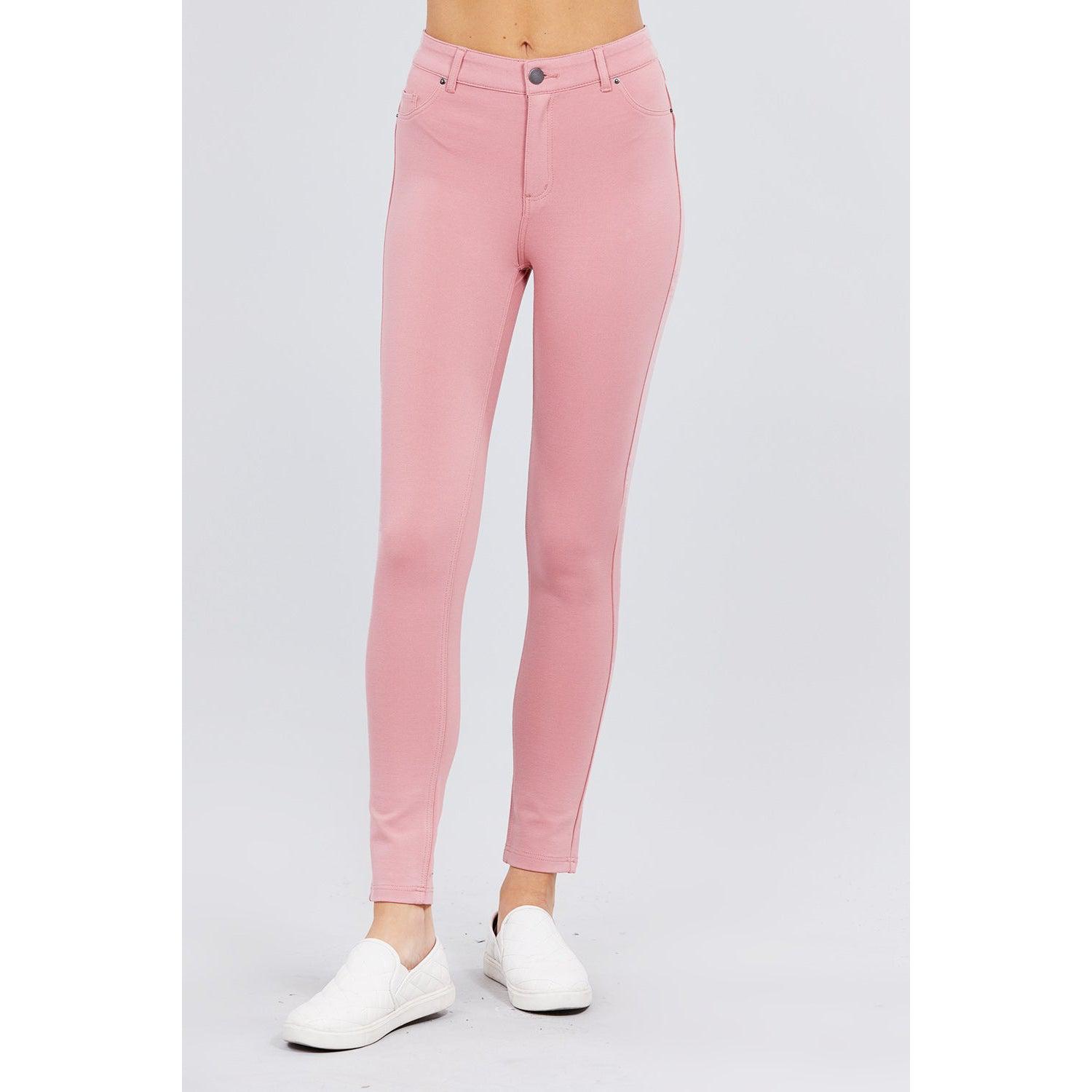 5-pockets Shape Skinny Ponte Mid-rise Pants