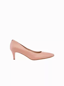 55mm Vegan Apple Leather Heels | Nude Elegance