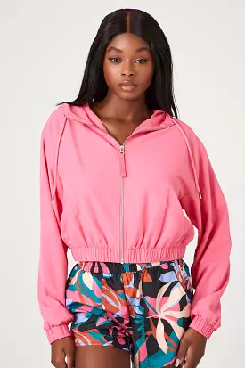 Active Zip-Up Hooded Windbreaker