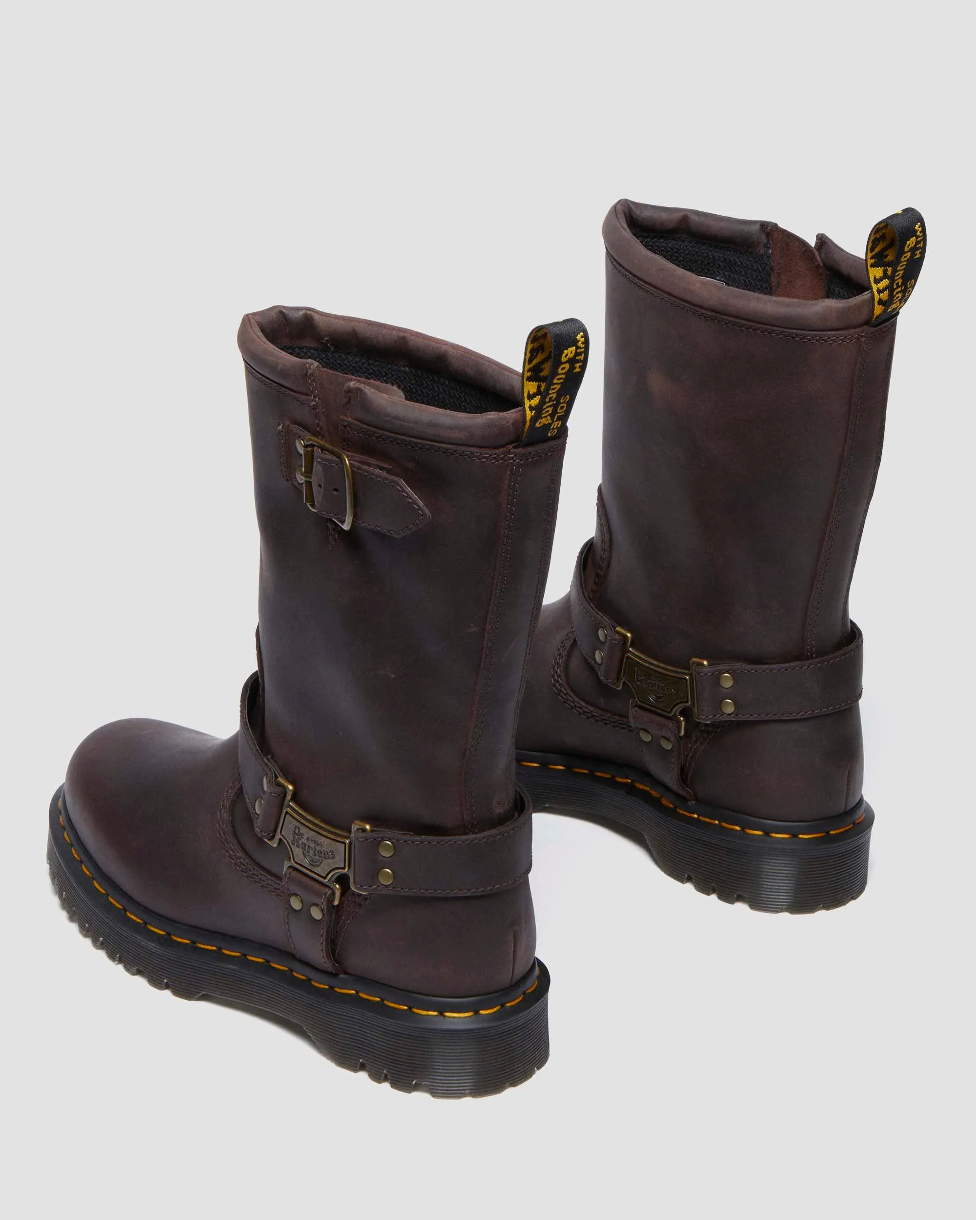 Anistone Hi Leather Biker Boots