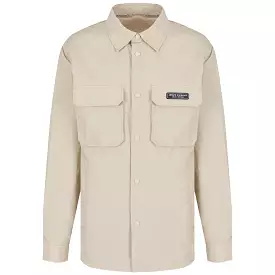 Armani Exchange Technical Nylon Overshirt - White Pepper