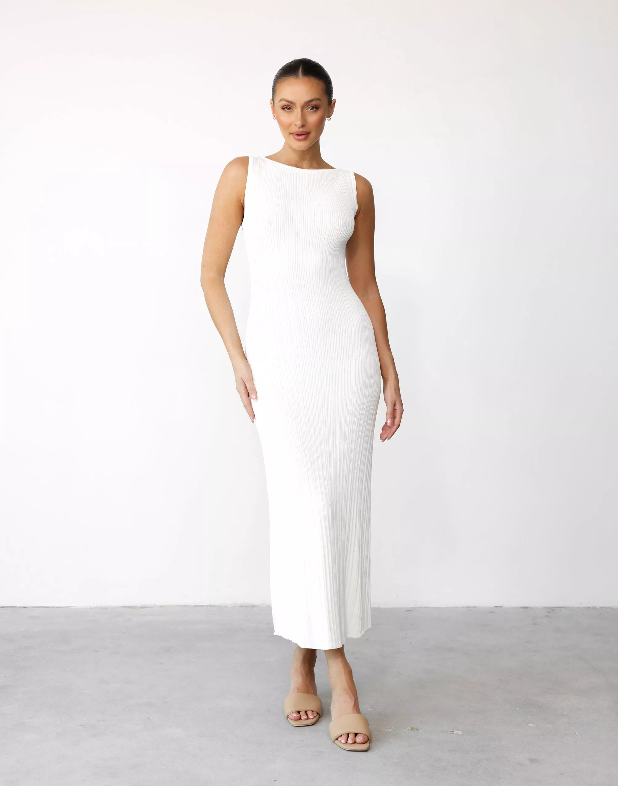 AYLAH MIDI DRESS (CREA