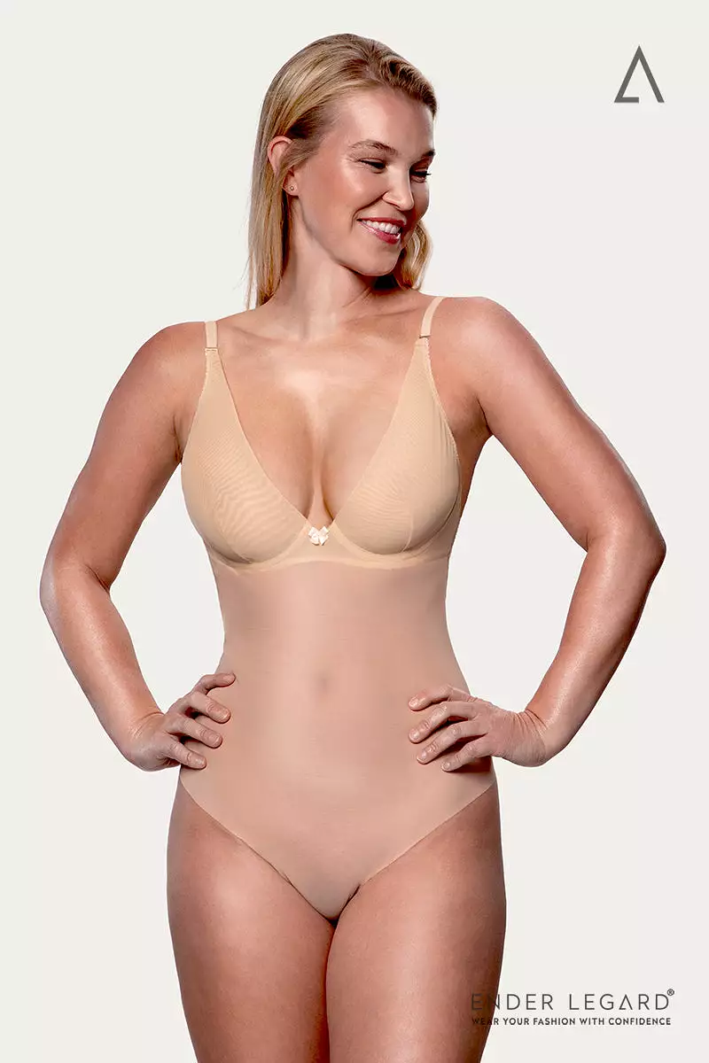 Backless Shapewear Bodysuit with Low Underarm Cutouts (SKYE)