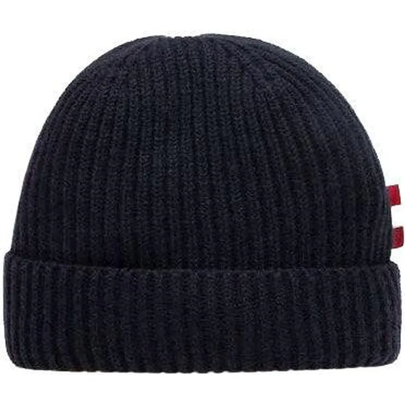 Bally Cashmere Knitwear Beanie, Ink