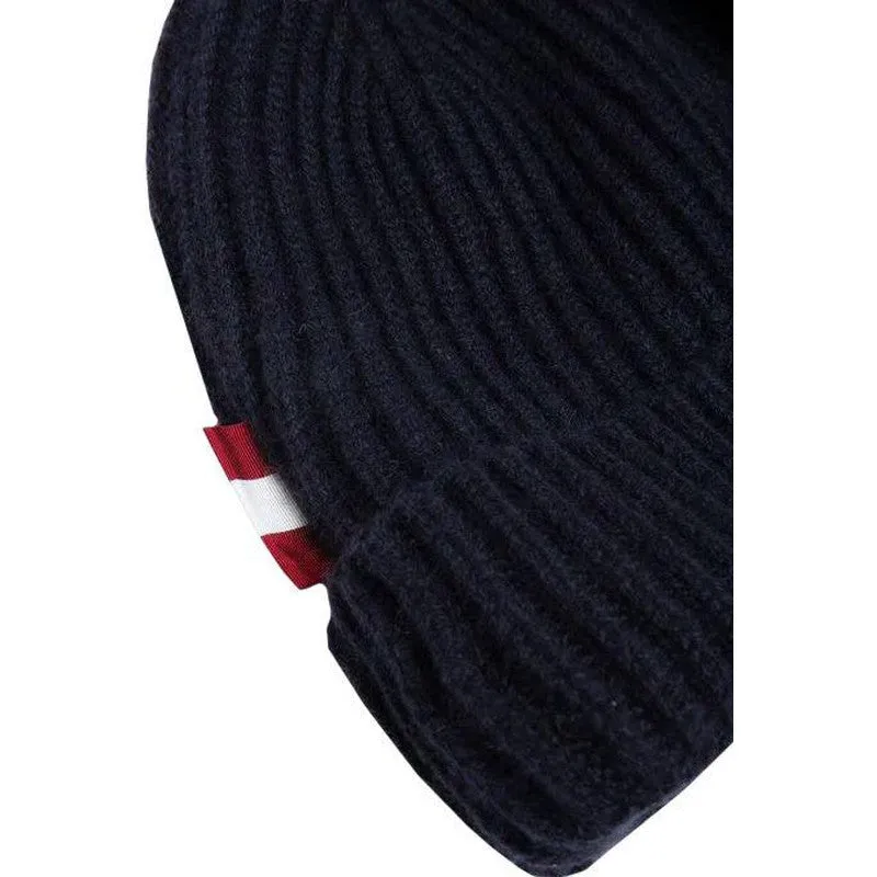 Bally Cashmere Knitwear Beanie, Ink