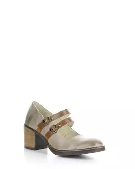 BALY106FLY 000 TAUPE/CAMEL Round Toe Shoes