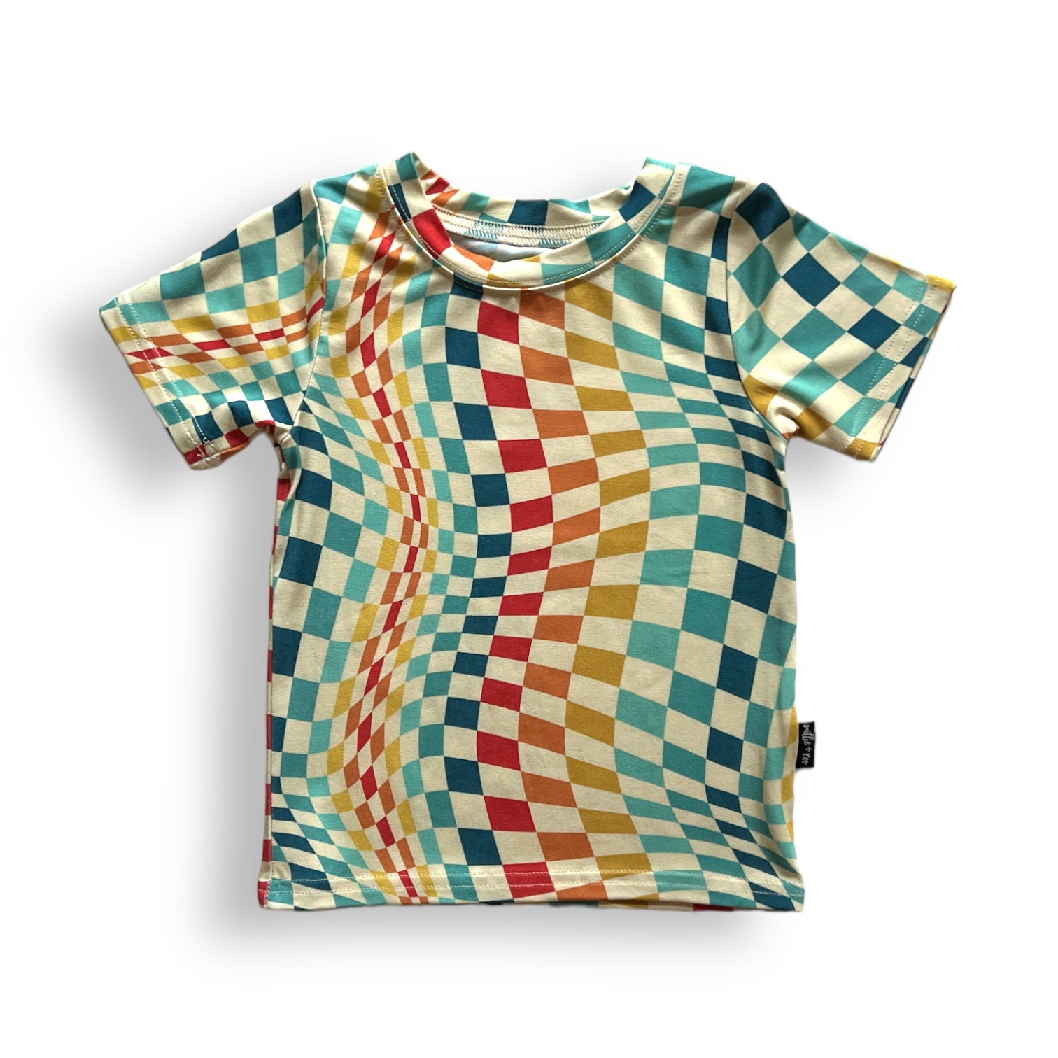 BAMBOO BASIC TEE- Groovy Check