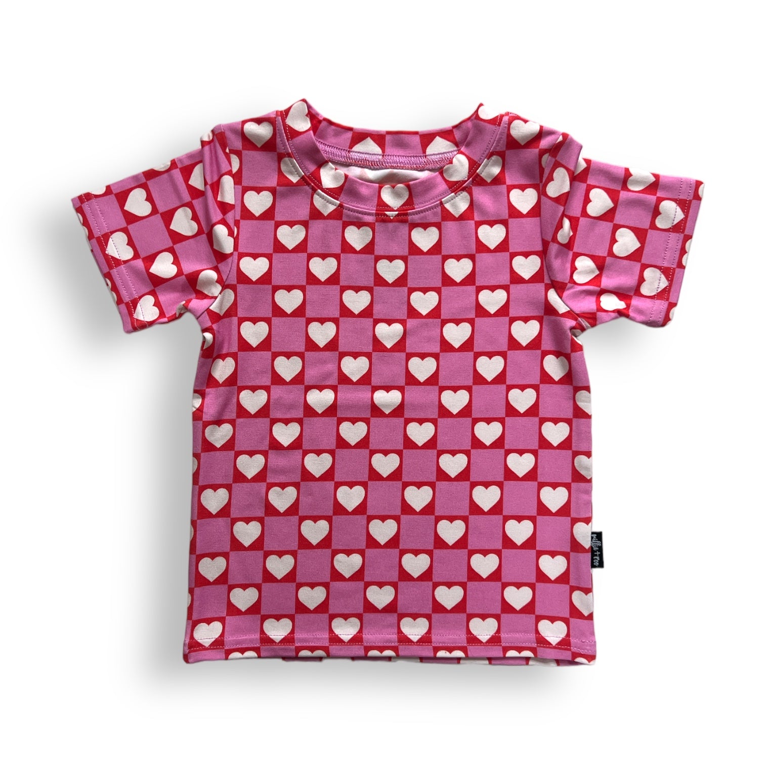 BAMBOO BASIC TEE- Red Heart