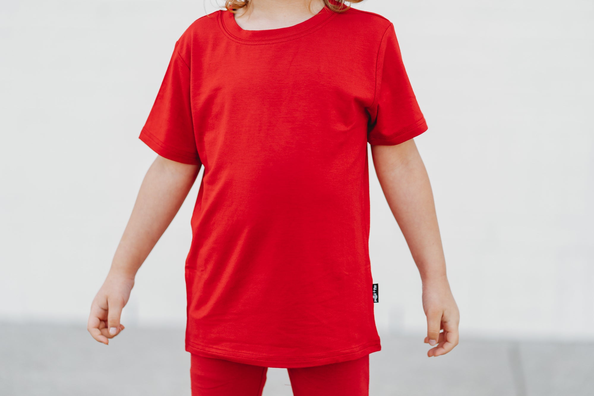 BAMBOO BASIC TEE- Red