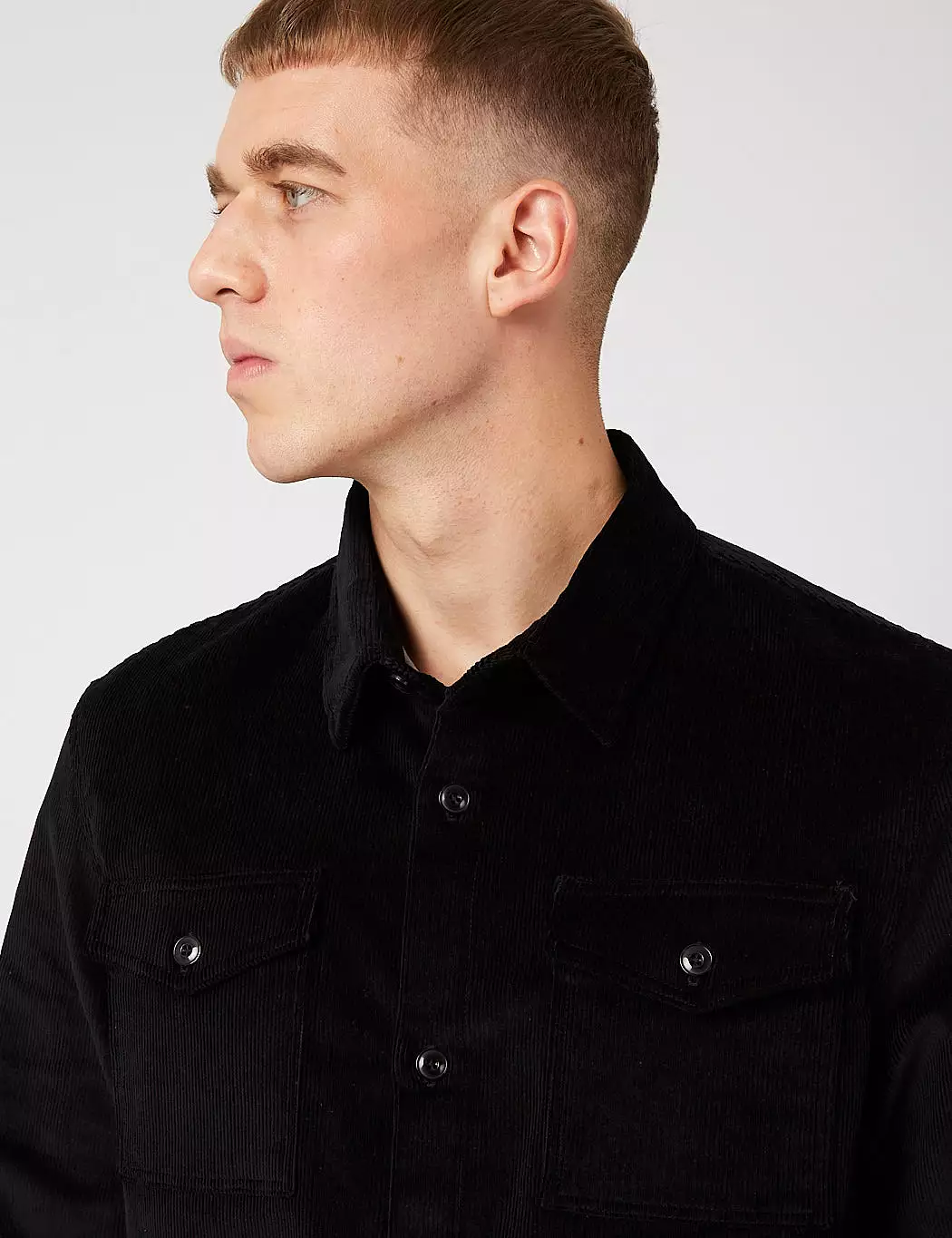 Barbour Cord Overshirt - Black