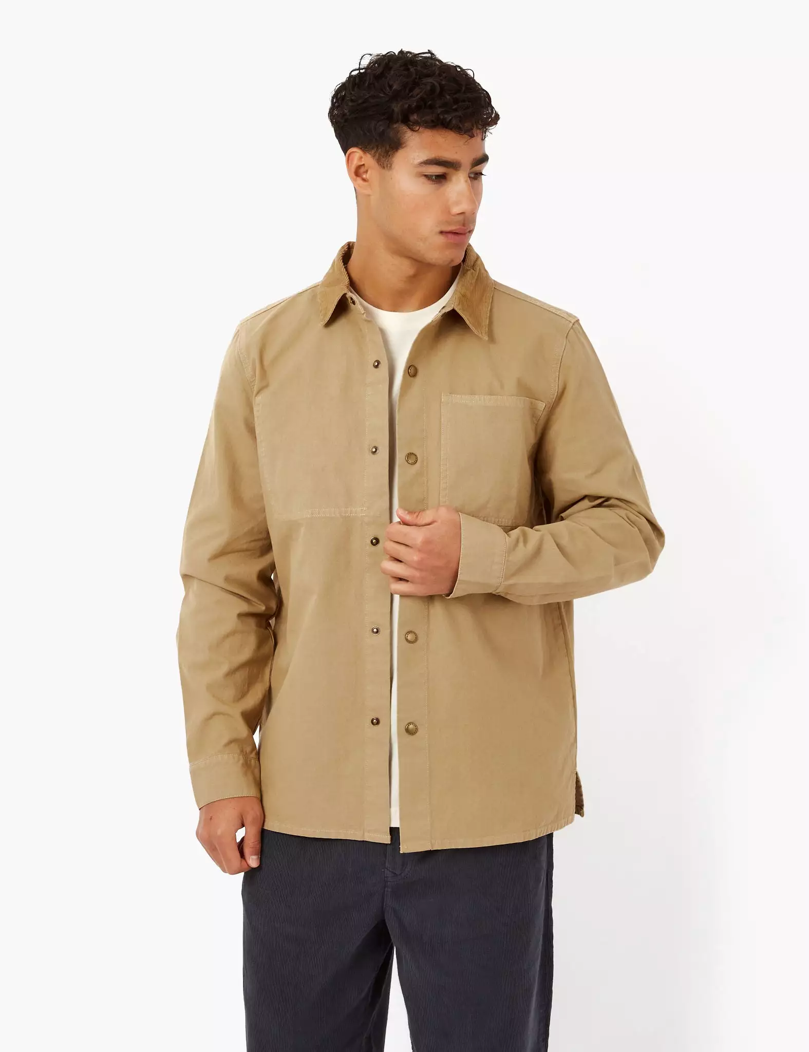 Barbour Lorenzo Overshirt - Trench Brown