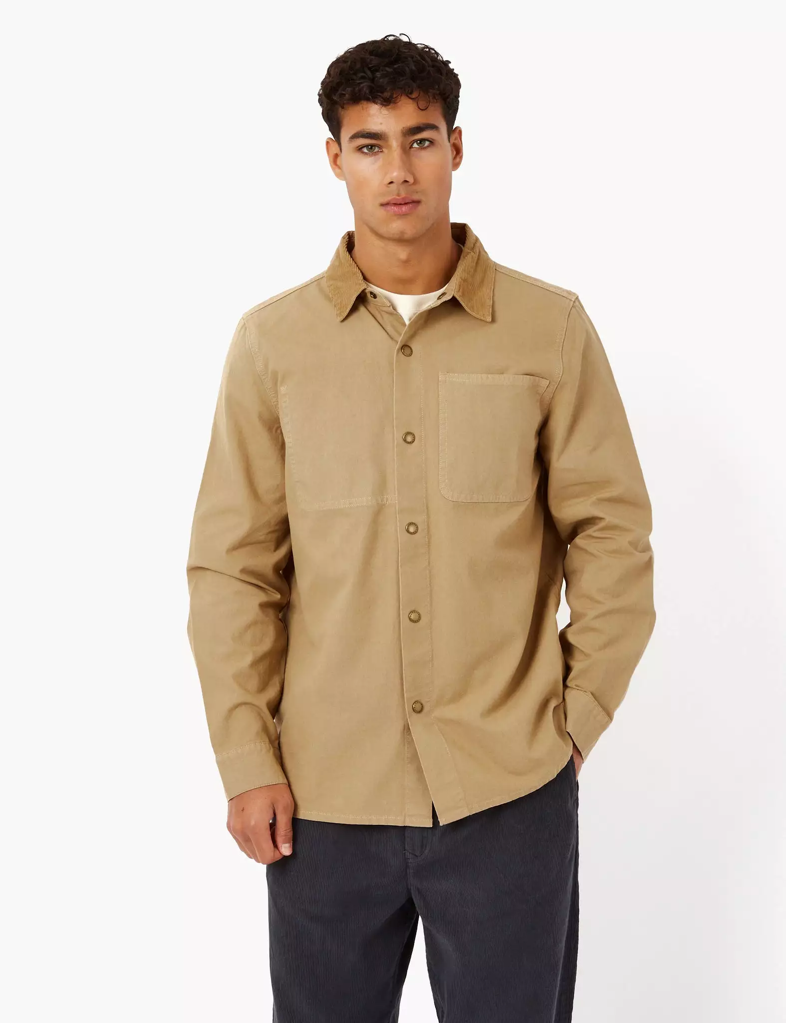 Barbour Lorenzo Overshirt - Trench Brown