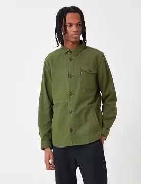 Barbour Seaton Overshirt - Burnt Olive Green