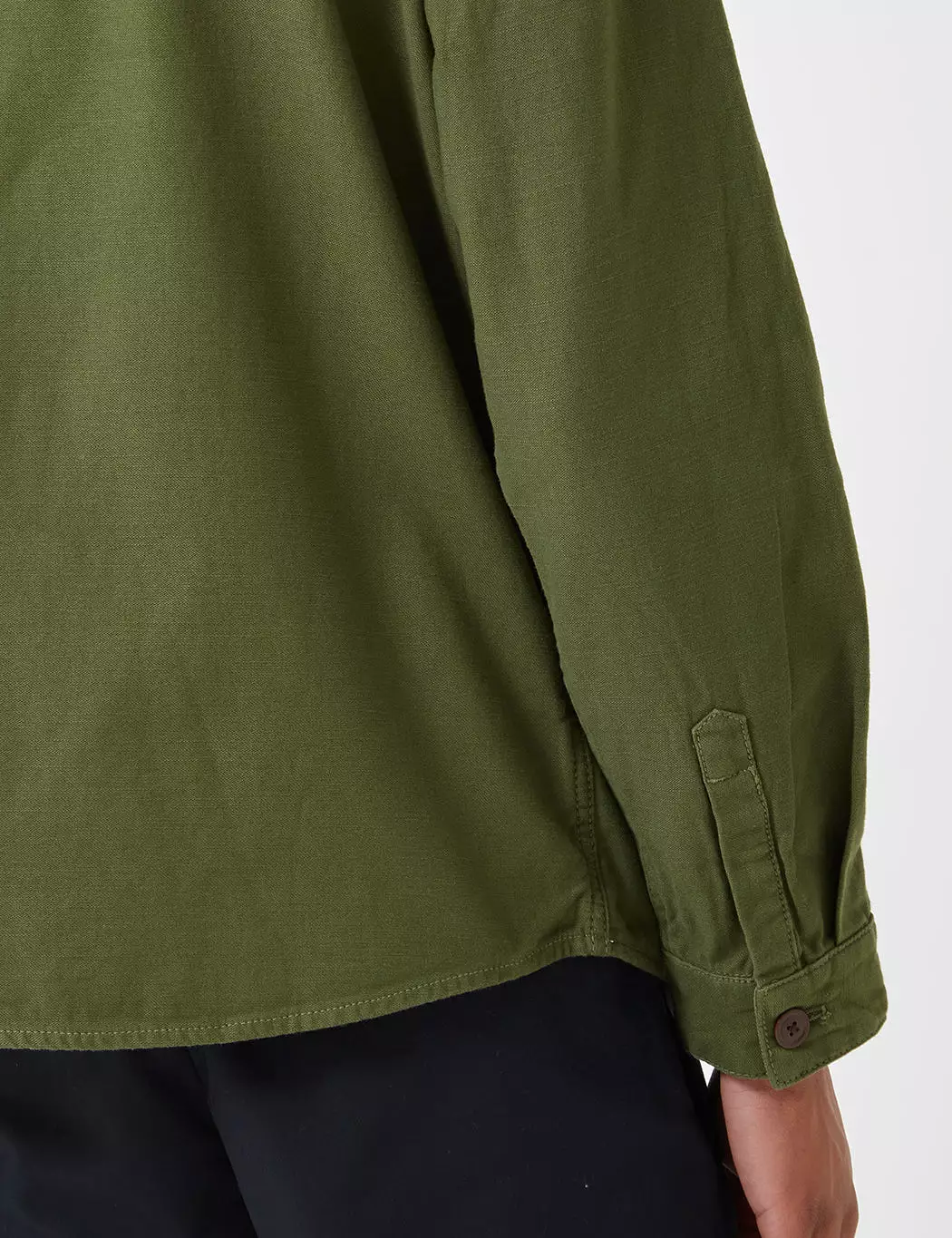 Barbour Seaton Overshirt - Burnt Olive Green