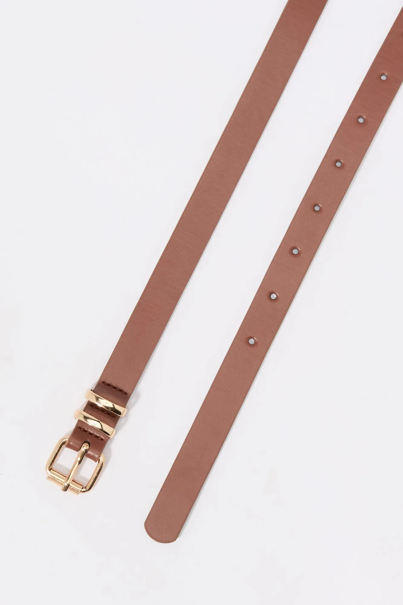 Basic Faux-Leather Belt (2 Pack)