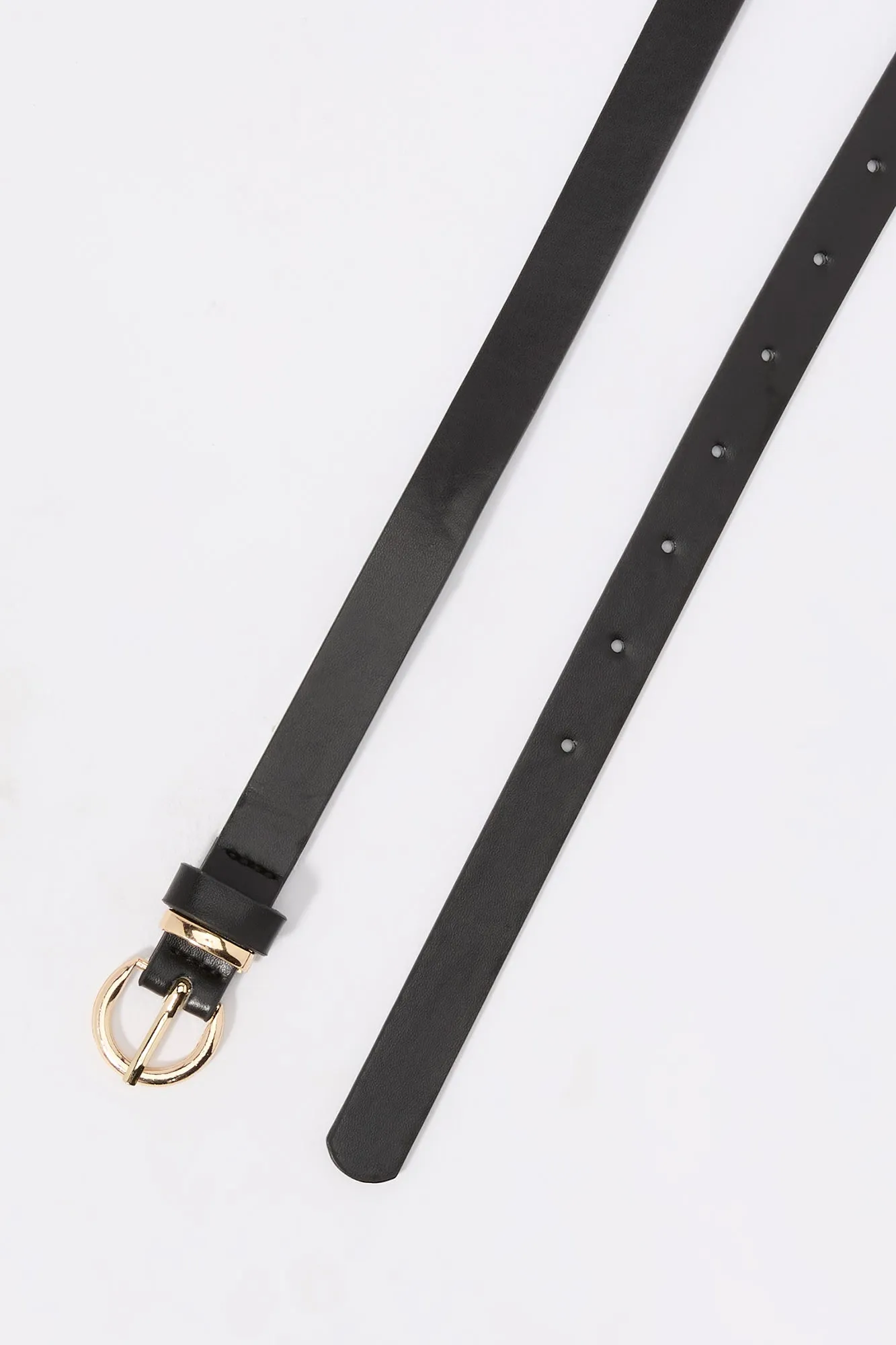 Basic Faux-Leather Belt (2 Pack)