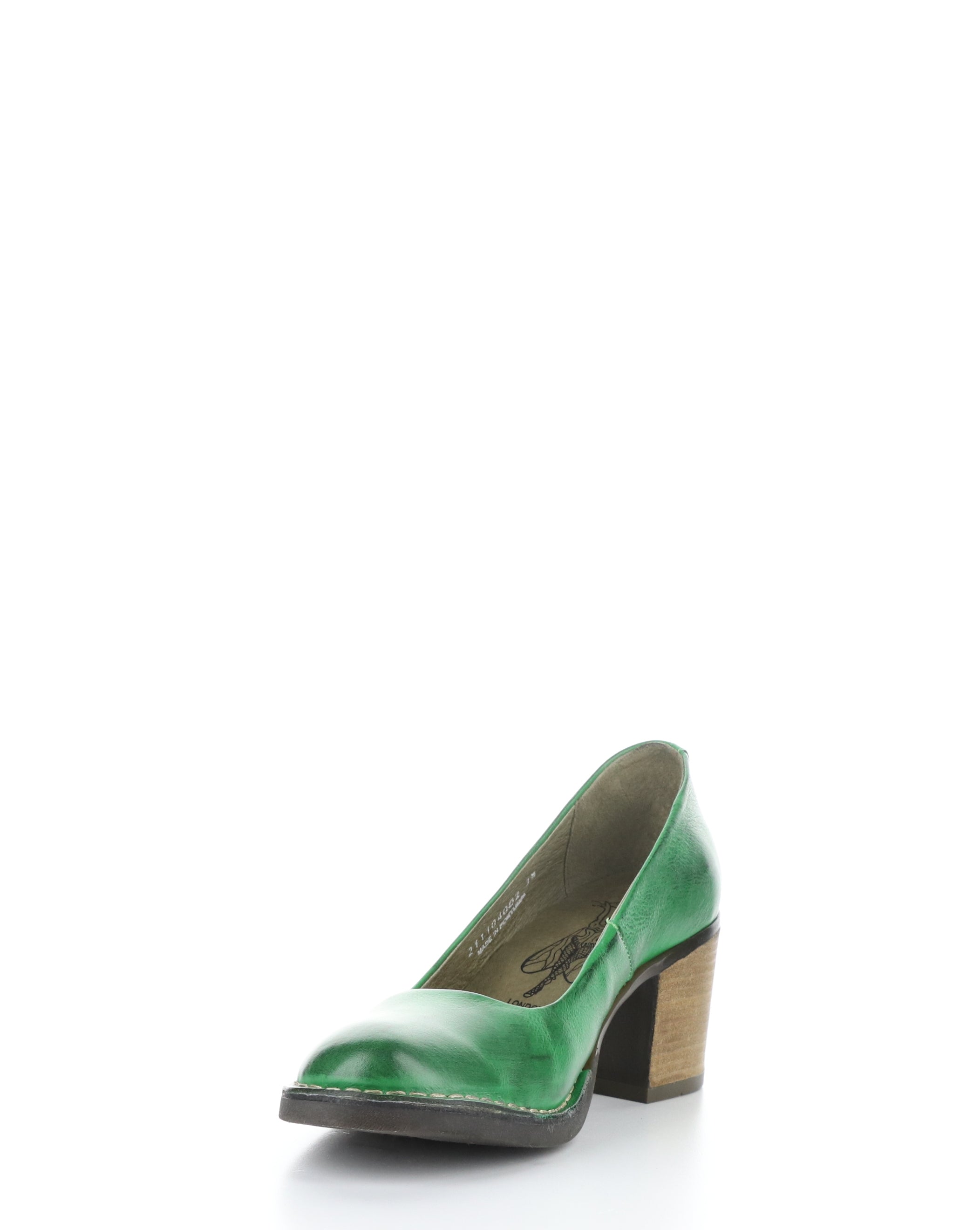 BERY104FLY 002 GREEN Round Toe Shoes