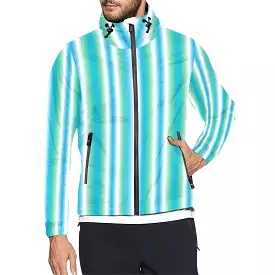 biscayne atoll white pattern print Unisex All Over Print Windbreaker (Model H23)