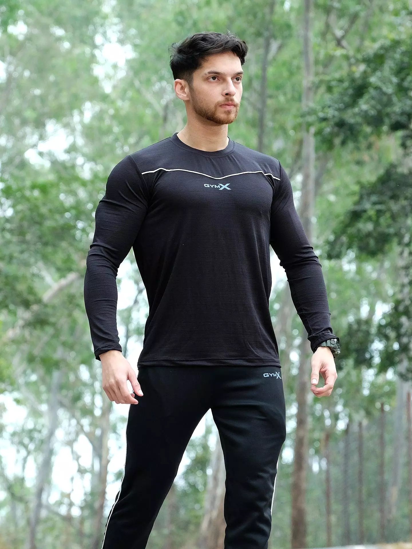 Blade Full Sleeve Tee: Night Black