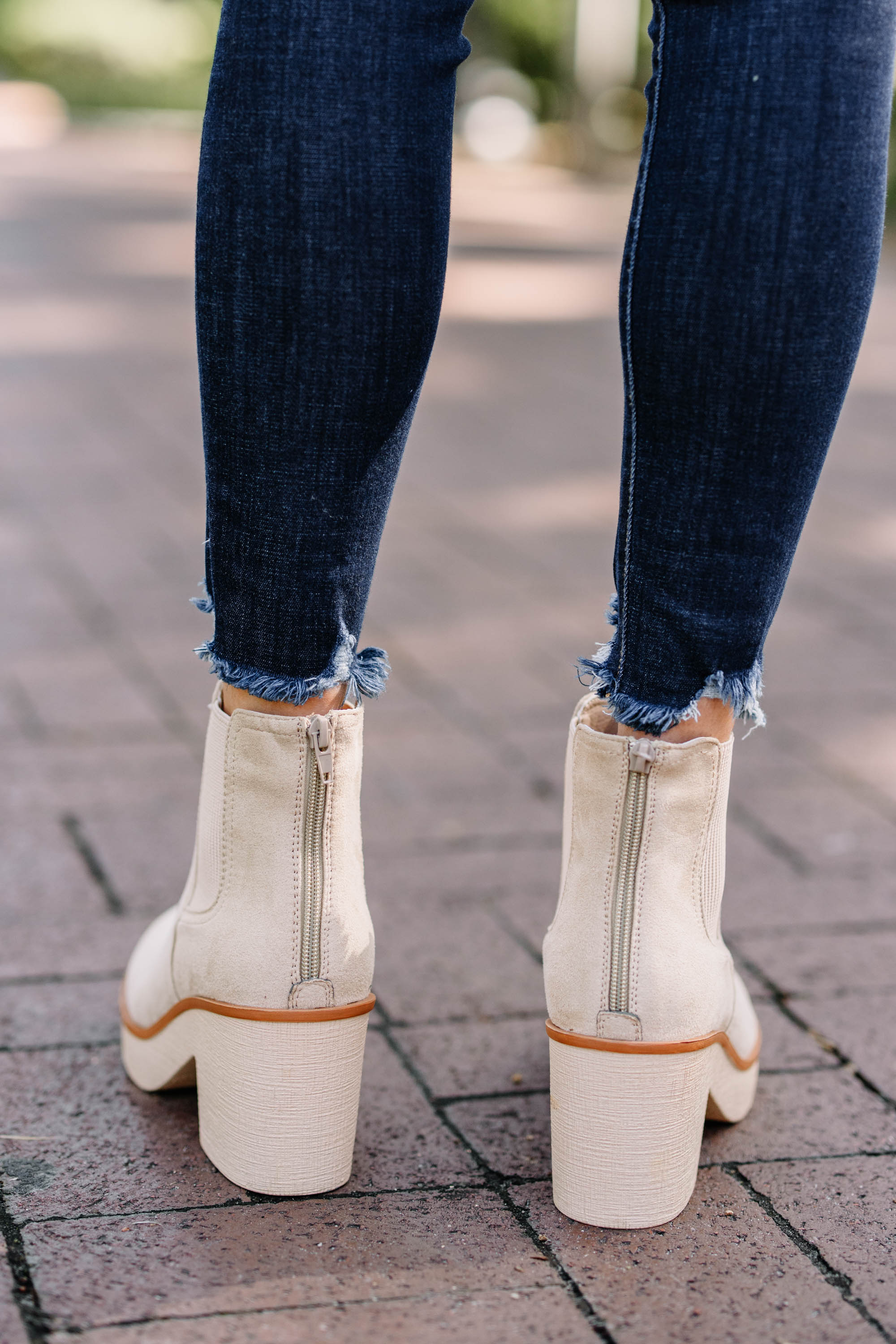 Bold Soul Wheat Brown Chunky Heel Booties