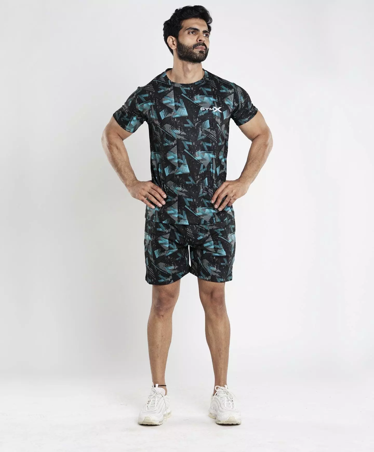 Bolt Blue Camo Tee (4 way stretch) - Sale