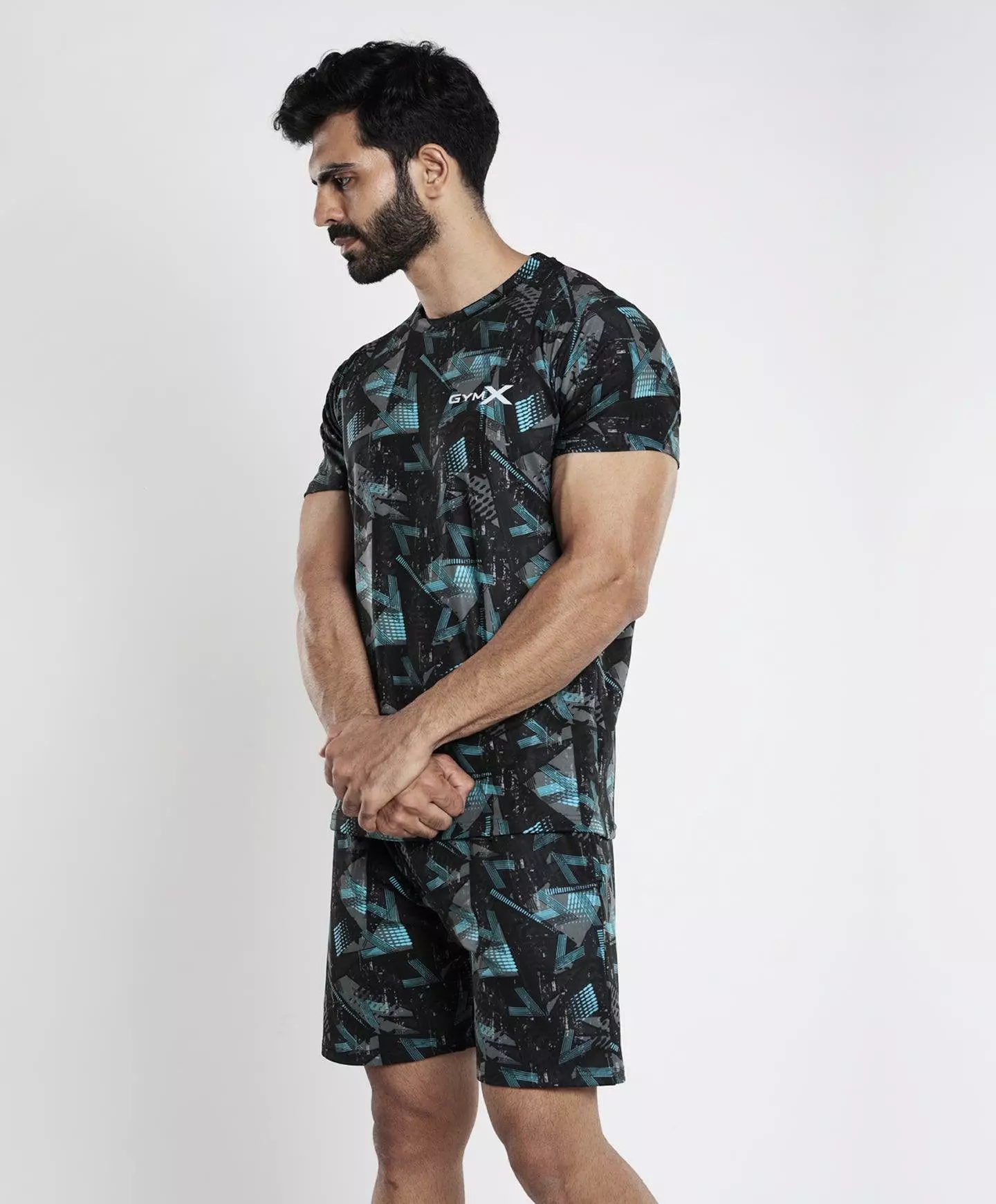 Bolt Blue Camo Tee (4 way stretch) - Sale