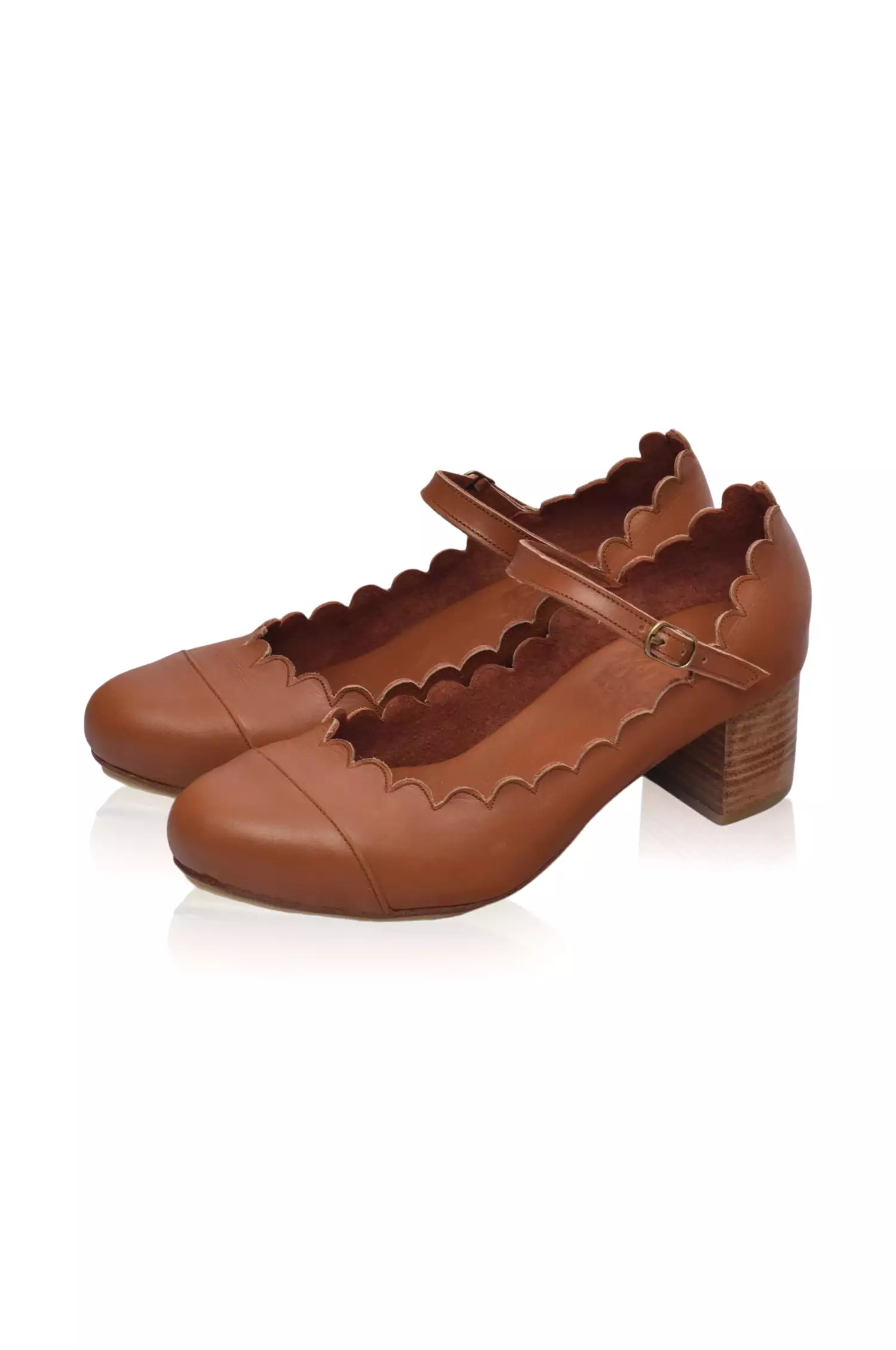 Bonita Mary Jane Leather Heels