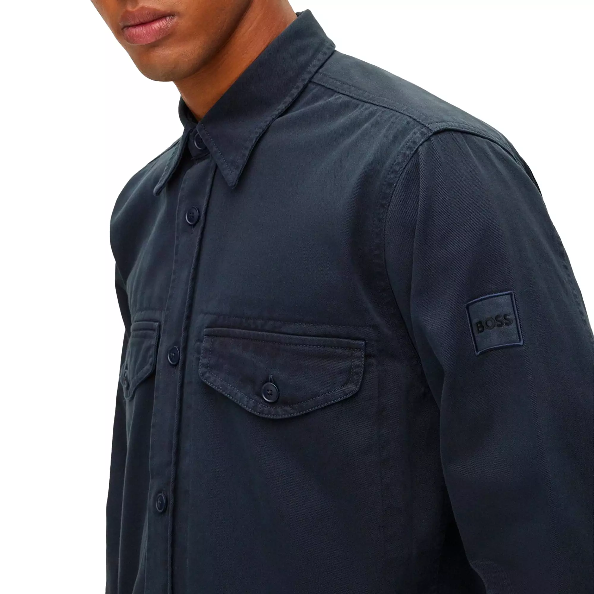 Boss Lovelock Overshirt - Navy