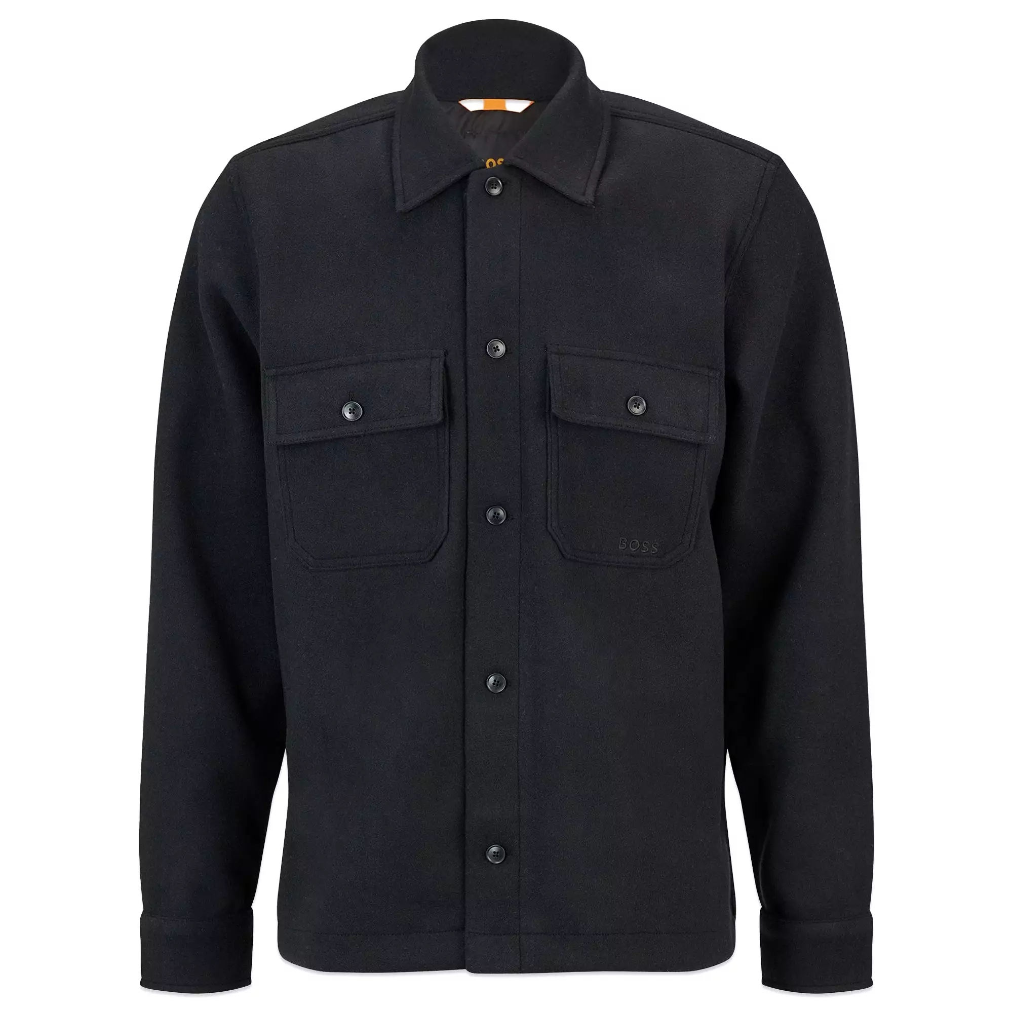 Boss Lovvo Fleece Pile Overshirt - Black