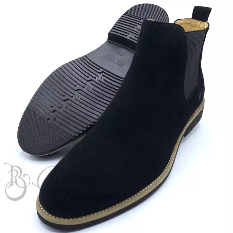 BS Suede Chelsea boots | Black