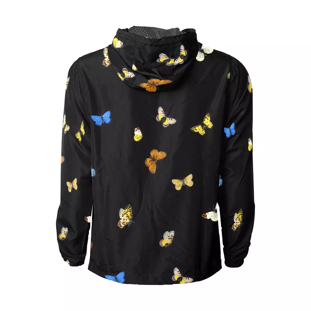 butterfly blue small print 3 Unisex All Over Print Windbreaker (Model H23)