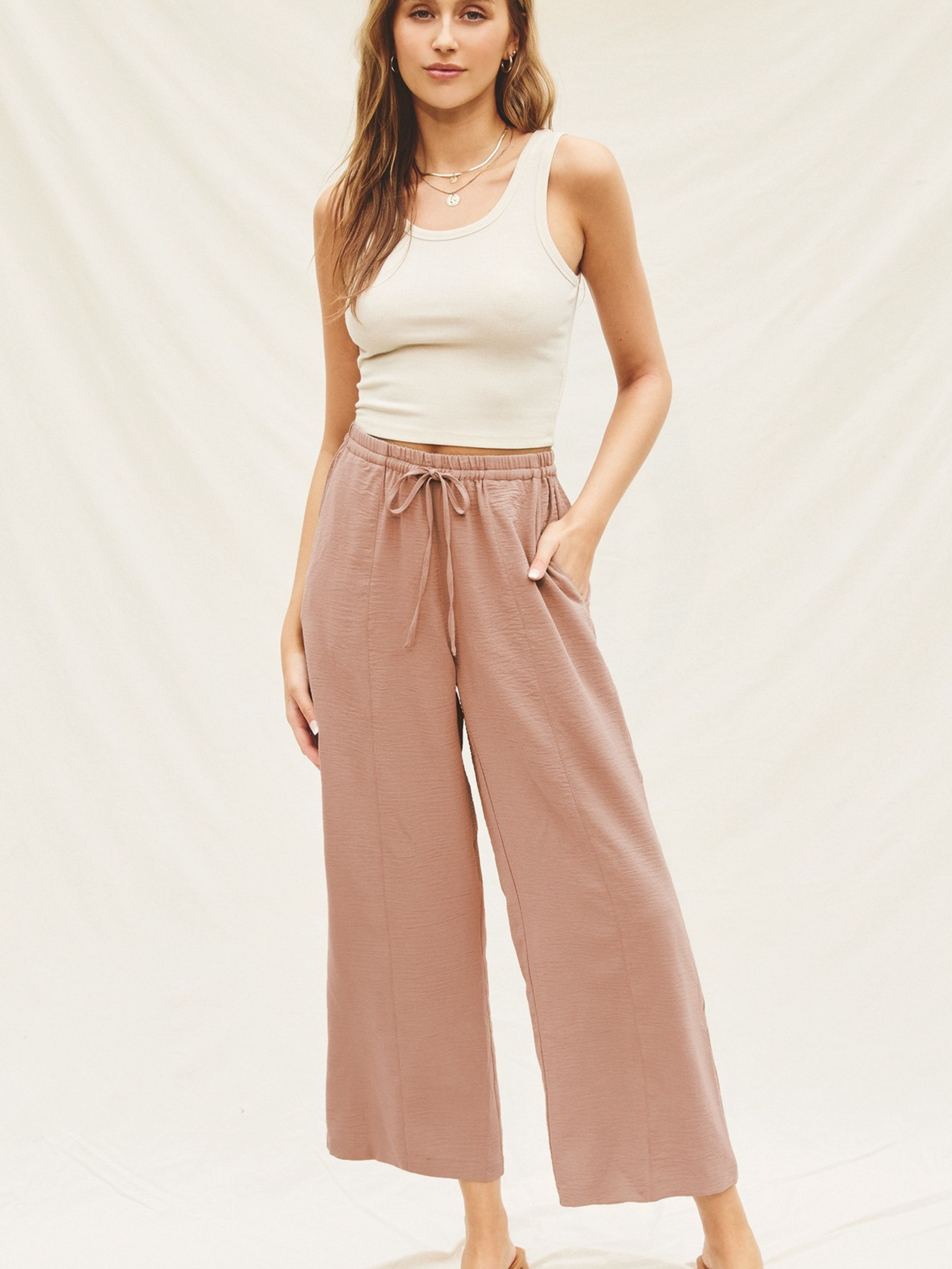 Canyon Rose Silk Pants