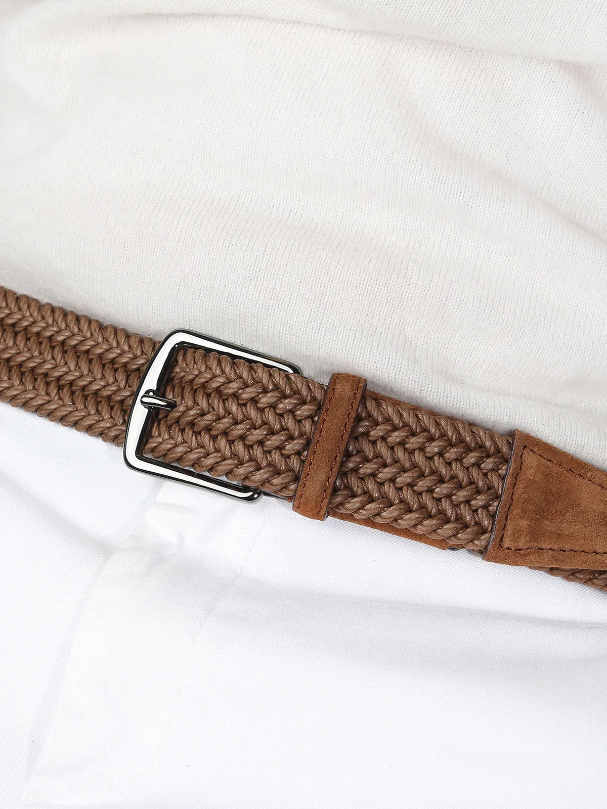 Caramel Waxed Cotton Belt