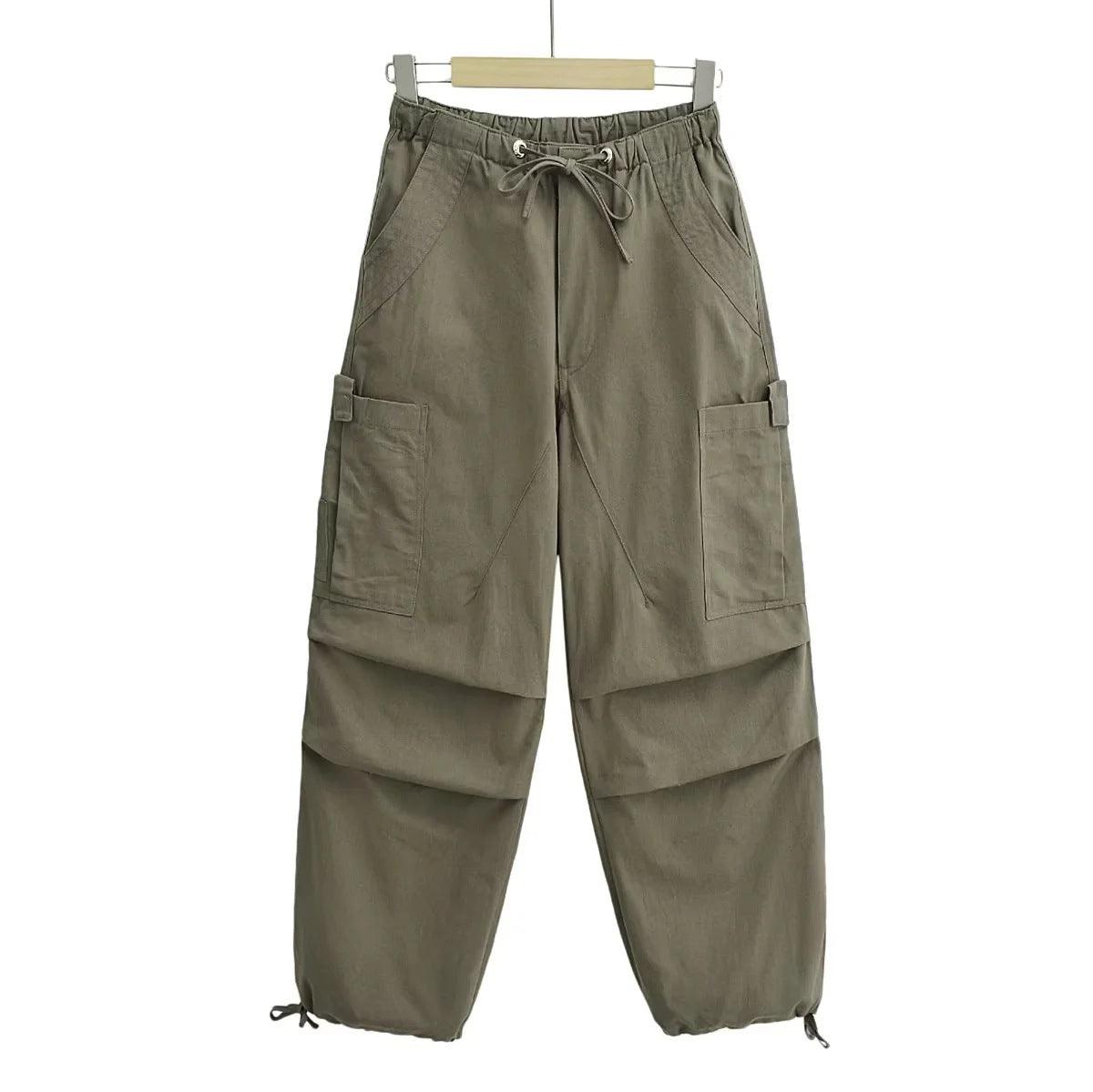 Chaoren Parachute Cargo Pants Loose Sports