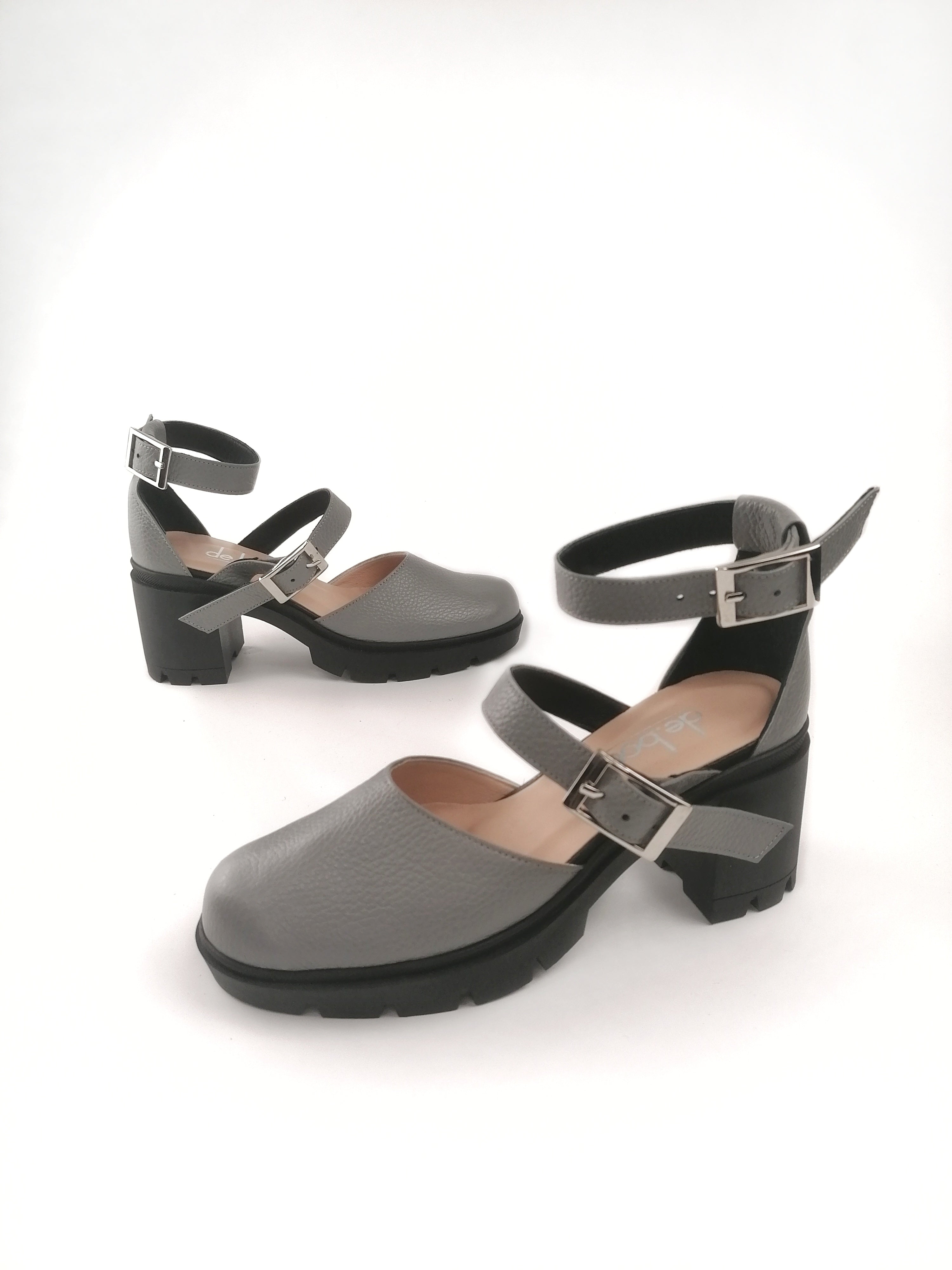 CLEMENCE GREY RUBBER HEELS (7,5C