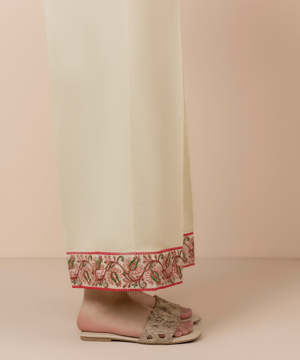 Embroidered Cambric Culottes