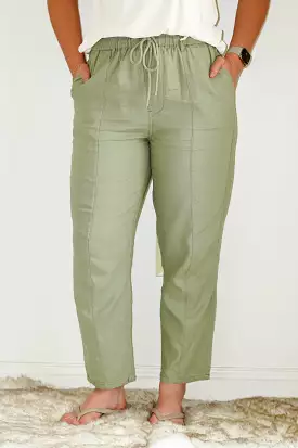 Emerson Pull On Linen Pants