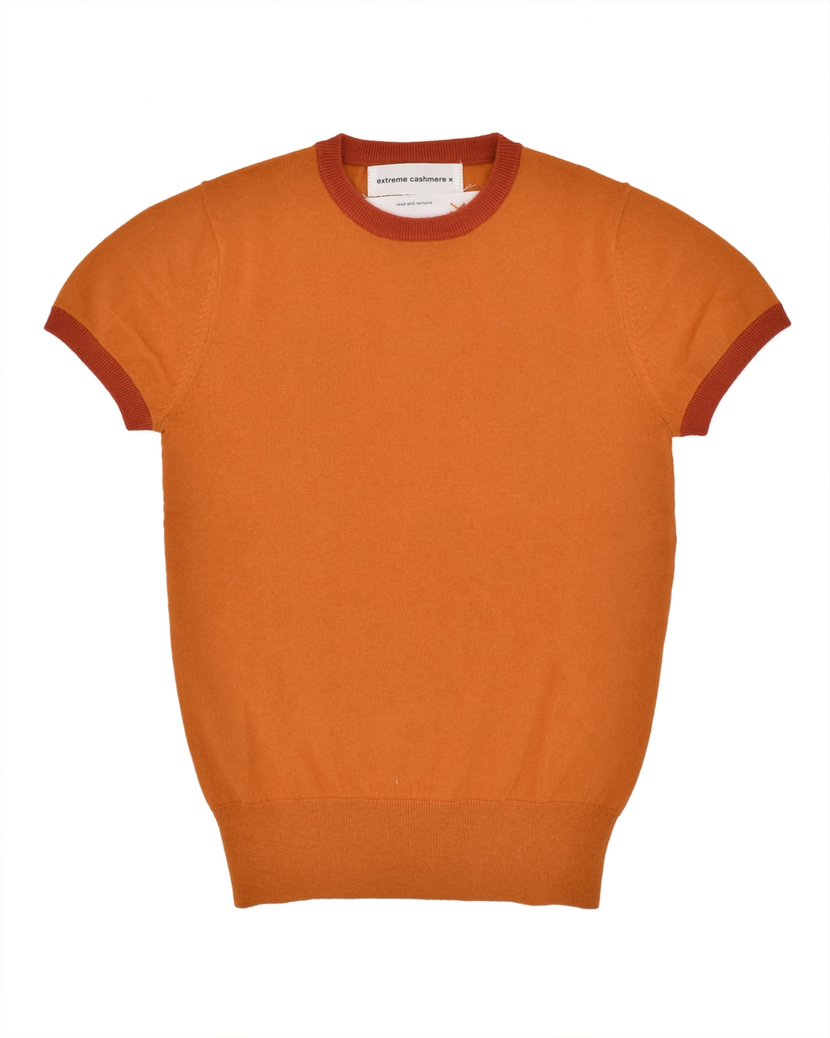 Extreme Cashmere Chloe Orange Ringer Tee