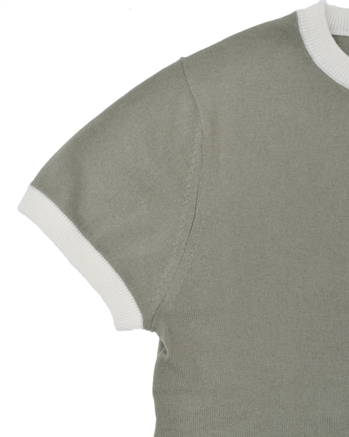 Extreme Cashmere Chloe Sage/Chalk Ringer Tee