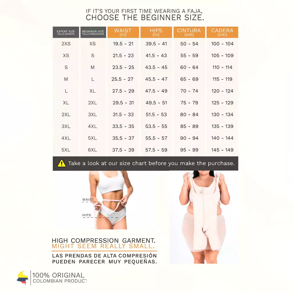 FAJAS MARIAE FQ102 | POST OP SHAPEWEAR FOR WOMEN | BRA & MID THIGH | POWERNET