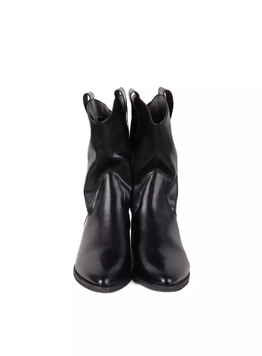 Faux Leather Midi Boots IF413