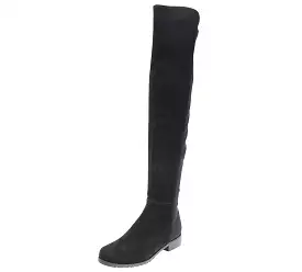 Flat Heel Genuine Leather Over The Knee Boots