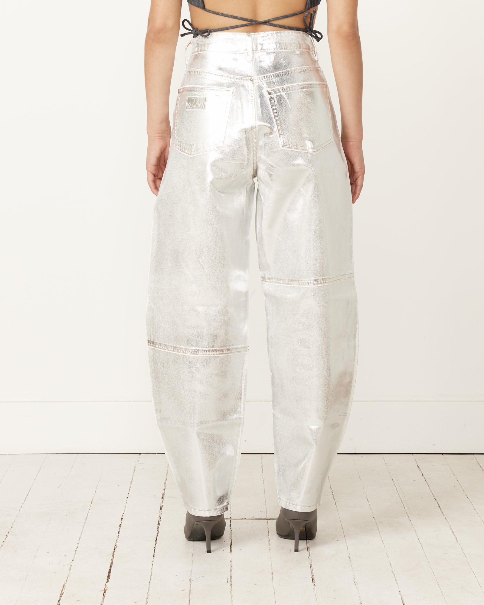 Foil Denim Stary Pant in Bright White