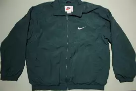 Forest Green Nike Vintage 90's White Tag Track Canopy Windbreaker Jacket