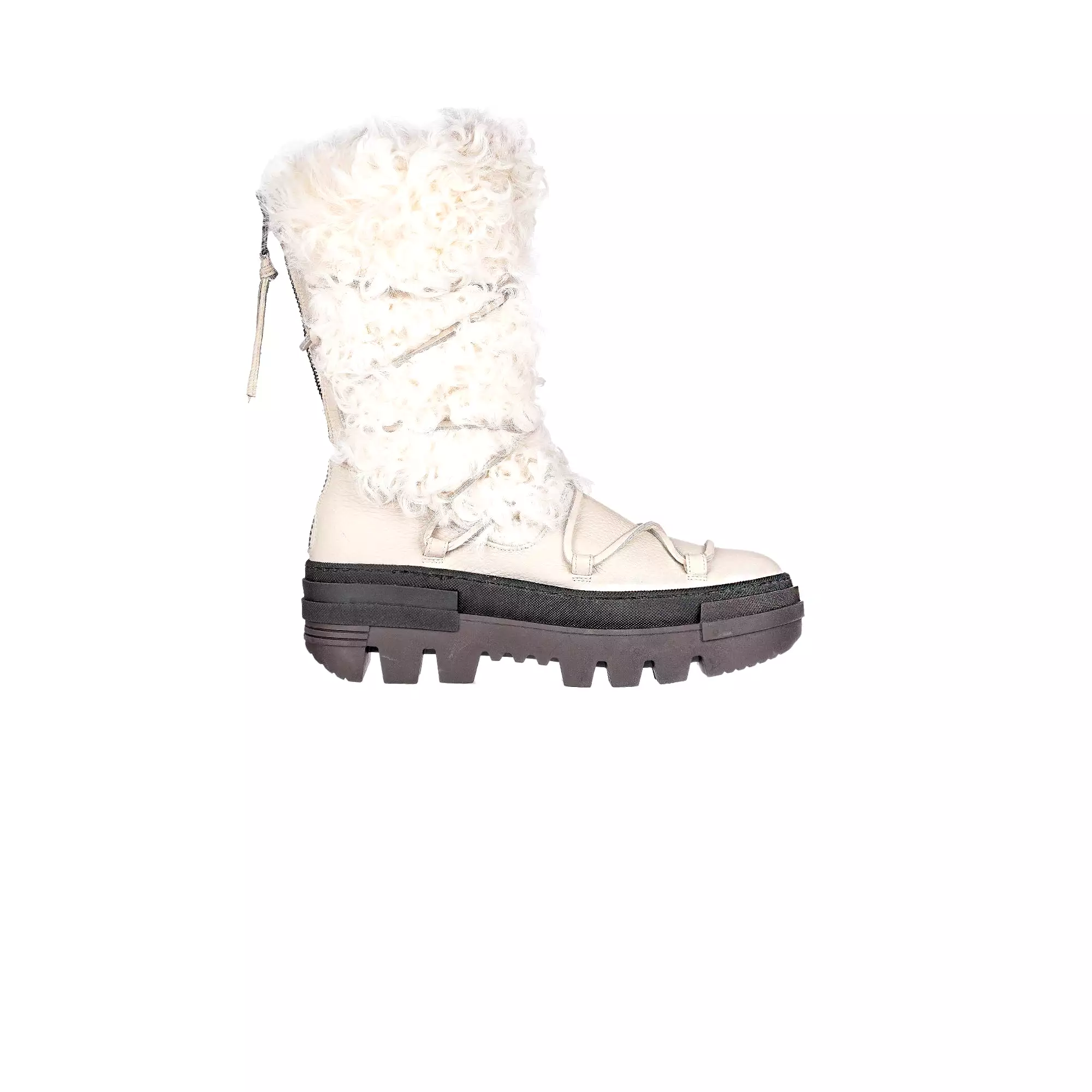 Fur Boot Muflone Chalk White