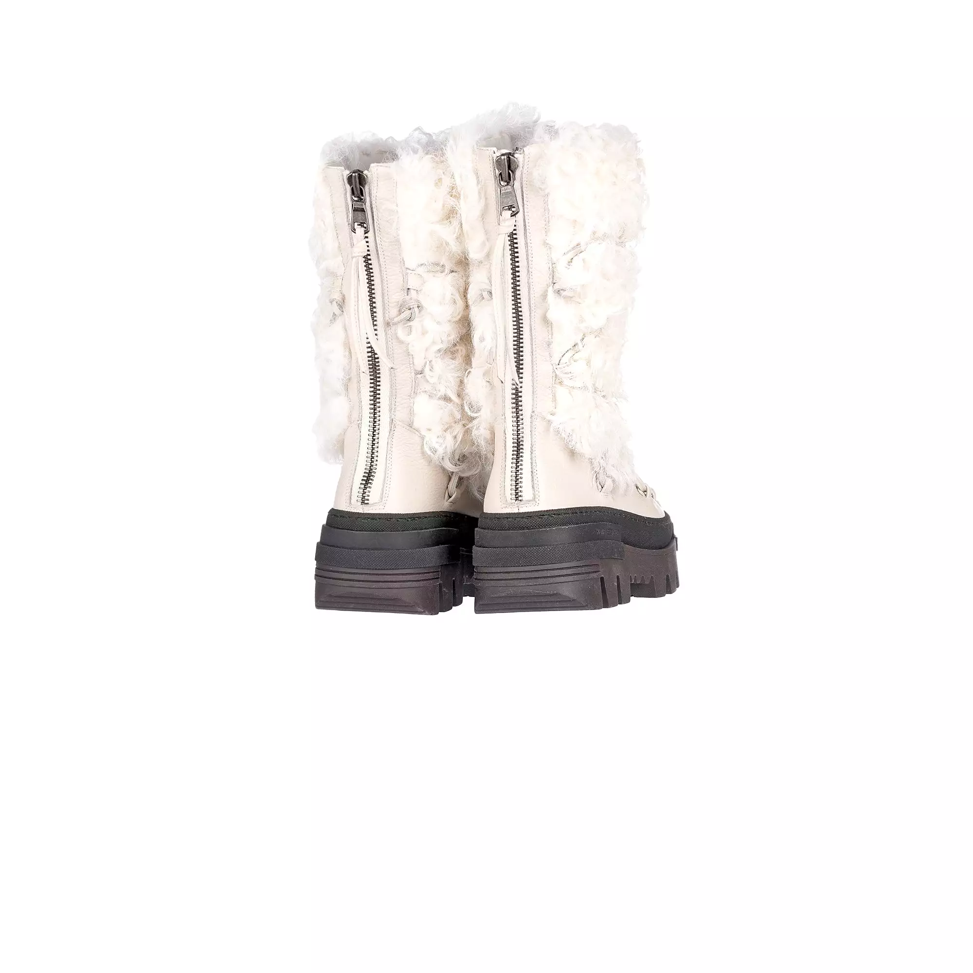 Fur Boot Muflone Chalk White