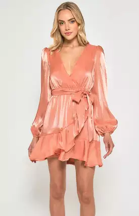 Genevieve Dress Peach