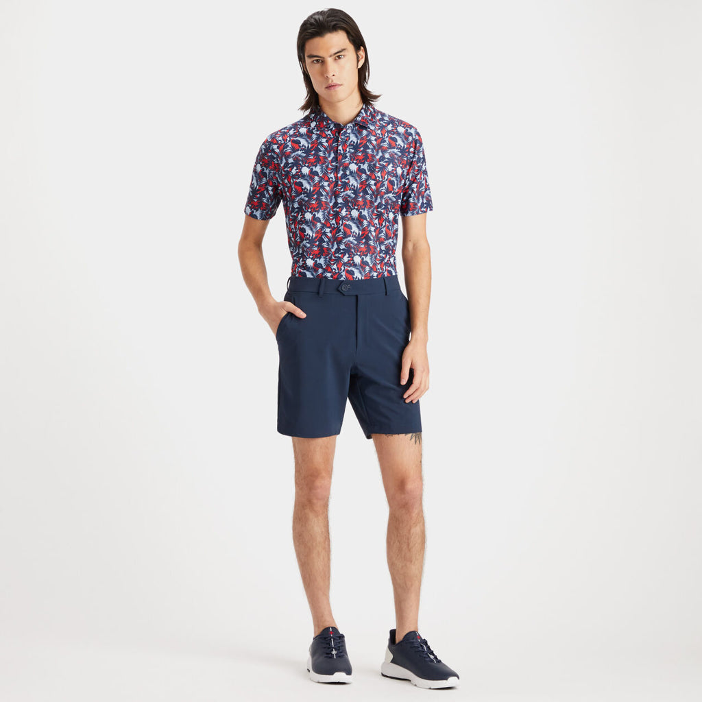 G/FORE PALM FRONDS TECH PIQU SLIM FIT POLO